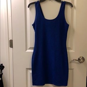 Royal blue bodycon dress